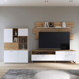 Hom`in VITRINA, bela, barve hrasta | Shoptok.si