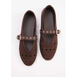 Trendyol Shoes Ženske baletanke Takss25Be00037, Braon Cene