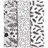 T-TOMI TETRA Black Flowers plenice iz blaga 70x70 cm 3 kos | Shoptok.si