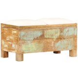  Klop s prostorom za shranjevanje trpredelan les 80x40x40 cm | Shoptok.si