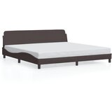  The Living Store Posteljni okvir brez vzmetnice temno rjav 200x200 cm blago - Posteljni Okvir, (21455654) | Shoptok.si