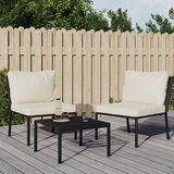 Maison Chic Vrtni stoli - Stol za vrt s peščenimi blazinami 2 kosa 60x74x79 cm jeklo JS1994, (21879107) | Shoptok.si