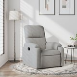 Maison Chic Naslanjač - Relax naslanjač svetlo siva tkanina iz mikrovlaken, (22040233) | Shoptok.si