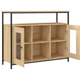 vidaXL Komoda boja hrasta sonome 100 x 35 x 80 cm konstruirano drvo | shoptok.hr