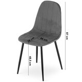  PADVA stolica - baršunasto smeđe / crne noge x 2 | shoptok.hr