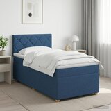  Boxspring krevet s madracem Plava 90 x 190 cm Tkanina | shoptok.hr