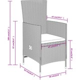  7-dijelni vrtni blagovaonski set s jastucima bež | shoptok.hr