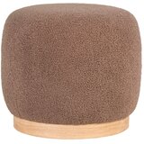 House Nordic Rjav tabure iz tkanine bouclé Belfort – Cene