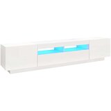 TV ormarić s LED svjetlima bijeli 200 x 35 x 40 cm | Eponuda.com