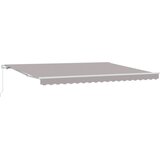vidaXL Ročna Retraktibilna Tenda Svetlo Siva 450x350 cm, (22150078) Cene