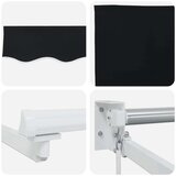  zlačivna tenda s LED diodama Crna 3 5 x 2 5 m - Bijeli Crna 3 5 x 2 5 m | shoptok.hr