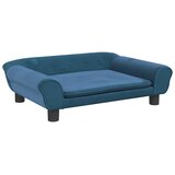 Krevet za pse plavi 70 x 48 x 22 cm baršunasti | Eponuda.com