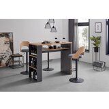 Mömax Barski Stol Lucy, Temno Siva, Hrast | Shoptok.si
