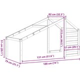 Krov za dječji krevet 188 x 82 x 113 cm od masivne borovine | Eponuda.com