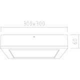  APLED - LED plafonsko svetlo QUADRA LED/24W/230V hrast | Eponuda.com