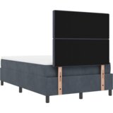  Krevet s podlogom s madracem i klupom tamno sivo 120x190 cm bar&amp;scaron;un Slike
