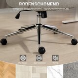  Uredska stolica s podesivim naslonom za glavu ergonomska stolica funkcija nagiba podesiva visina sivo-bijela | shoptok.hr