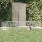 vidaXL 2-delna ograda za zajce 220x110x55 cm pocinkano železo Cene