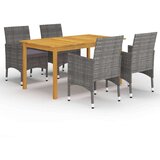  5-dijelni vrtni blagovaonski set sivi | shoptok.hr