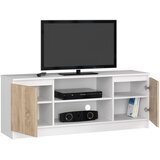 AKORD Tv Omarica, 2 Vrata In 1 Polica, Bela/Hrast Sonoma, (5000331804) | Shoptok.si