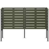  Ekran za kante za smeće 167 x 85 x 113 cm Čelik - Maslinastozelena 167 cm s uzorkom | shoptok.hr