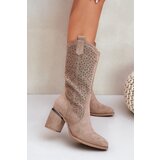 S. BARSKI Cutout Cowboy Boots Mid-Calf S.Barski | Shoptok.si