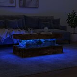  Stolić za kavu s LED svjetlima boja hrasta 90 x 50 x 40 cm | Eponuda.com