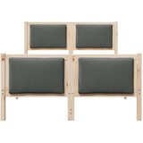  Konstrukcija postelje z vzglavjem Temno siva 120 x 200 cm blago, (5000084187) | Shoptok.si