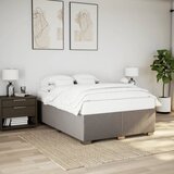  Krevet s oprugama i madracem smeđesivi 140x200 cm tkanina | shoptok.hr