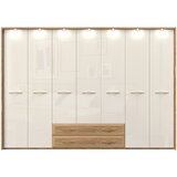 Jela Jagodina plakar P72B/GL - kolekcija Gala - Pacifik orah/Bež Lak - 322x227x60 cm | Eponuda.com