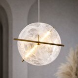  LED luster na sajli RELAX LED/15W/230V zlatna/bela | Eponuda.com