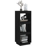 vidaXL Ormarić za knjige / sobna pregrada crni 40x35x103 cm borovina | shoptok.hr
