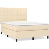  s oprugama i madracem krem 140 x 190 cm od tkanine | shoptok.hr