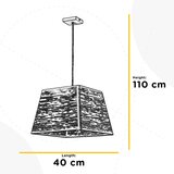 Lesnina XXXL VISEČA SVETILKA 40/110 cm E27 | Shoptok.si