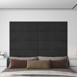 vidaXL Stenski paneli 12 kosov črni 90x30 cm žamet 3,24 m² Cene