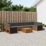  Set vanjskih sofa 8 pcs Prirodna i antracit | shoptok.hr
