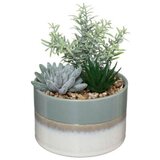 Atmosphera UMJETNO CVIJEĆE U TEGLI 18,5CM PE/KERAMIKA VIŠEBOJNO | shoptok.hr