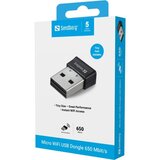 Sandberg Micro Wifi Dongle 650 Mbit/s bežični USB mrežni adapter | shoptok.hr