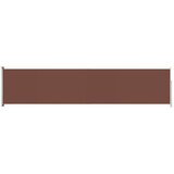 vidaXL Zložljiva stranska tenda za teraso 140x600 cm rjava | Shoptok.si