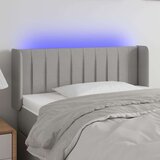  Posteljno vzglavje svetlo sivo 83x16x78/88 cm blago, (20933308) | Shoptok.si