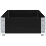  Vrtna sadilica crna 150x50 cm od masivne borovine | shoptok.hr