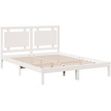  Dugi okvir kreveta bez madraca bijeli 160 x 220 cm masivno drvo | shoptok.hr