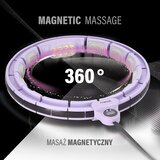  Hhm13 hula hoop ljubičasti magnetni s utegom + brojačem hms | shoptok.hr