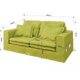 Ropez Svetlo zelena sedežna garnitura 196 cm Nora – | Shoptok.si