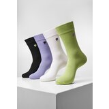 Urban Classics Accessoires Heart Socks 4-Pack Black+Lilac+Lime+White Cijene