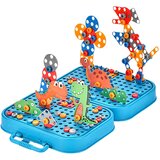  Set konstrukcijskih blokova "Dinosauri" u kutijici s odvijačem - 228 elemenata | Shoptok.si