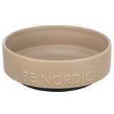 Trixie posoda za pse Be Nordic keramična/gumijast rob, sivo rjava | Shoptok.si