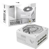 Asus TUF Gaming 1000W 80 Plus Gold White Edition napajalnik, ATX 3.0 compatible, Fully modular etched cables, Military-grade Certification, Axial-tech fan design, Dual ball fan bearings, protective PCB coating, 10-year warranty - 90YE00S5-B0NA00