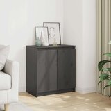 vidaXL Bočni ormarić sivi 60 x 36 x 65 cm od masivne borovine Cijene