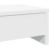 vidaXL Stojalo za zaslon s predali bela 50x27x15 cm inženirski les | Shoptok.si